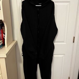 Black unisex onesie